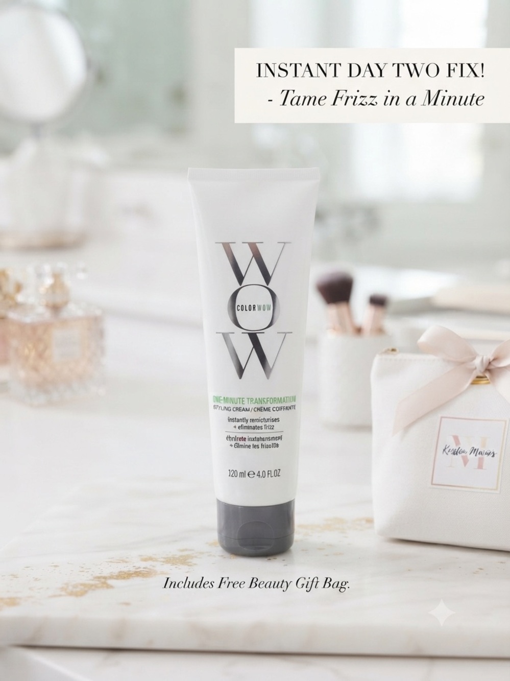 Color Wow One-Minute Transformation Styling Cream - White